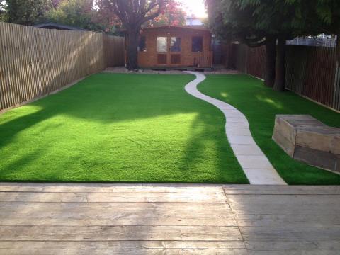 path through lawn